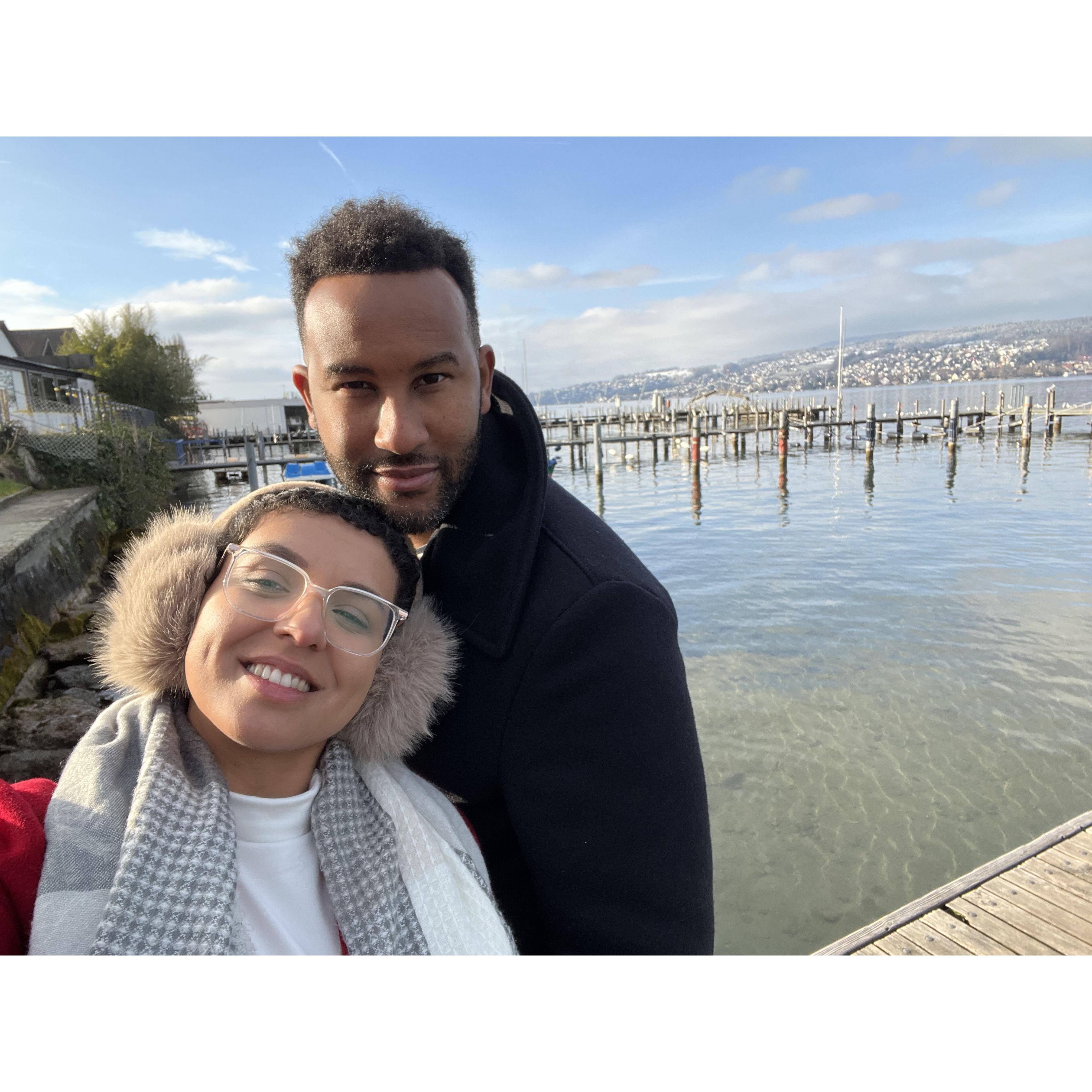The day we got engaged in Zurich, Switzerland!