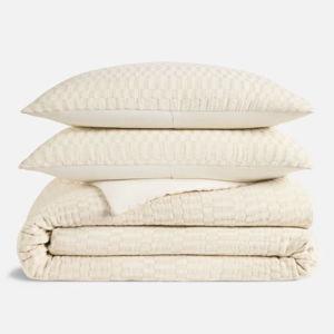 Woven Checkerboard Duvet Set