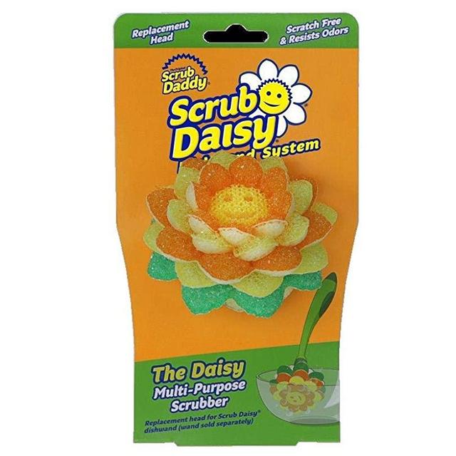 Scrub Daddy - Scrub Daisy Replacement Head - The Daisy Multi-Purpose Scrubber, Non-Toxic, Deep Cleaning, Versatile, Flexible, Scratch Free, Dishwasher Safe, Stain and Odor Resistant - 1ct