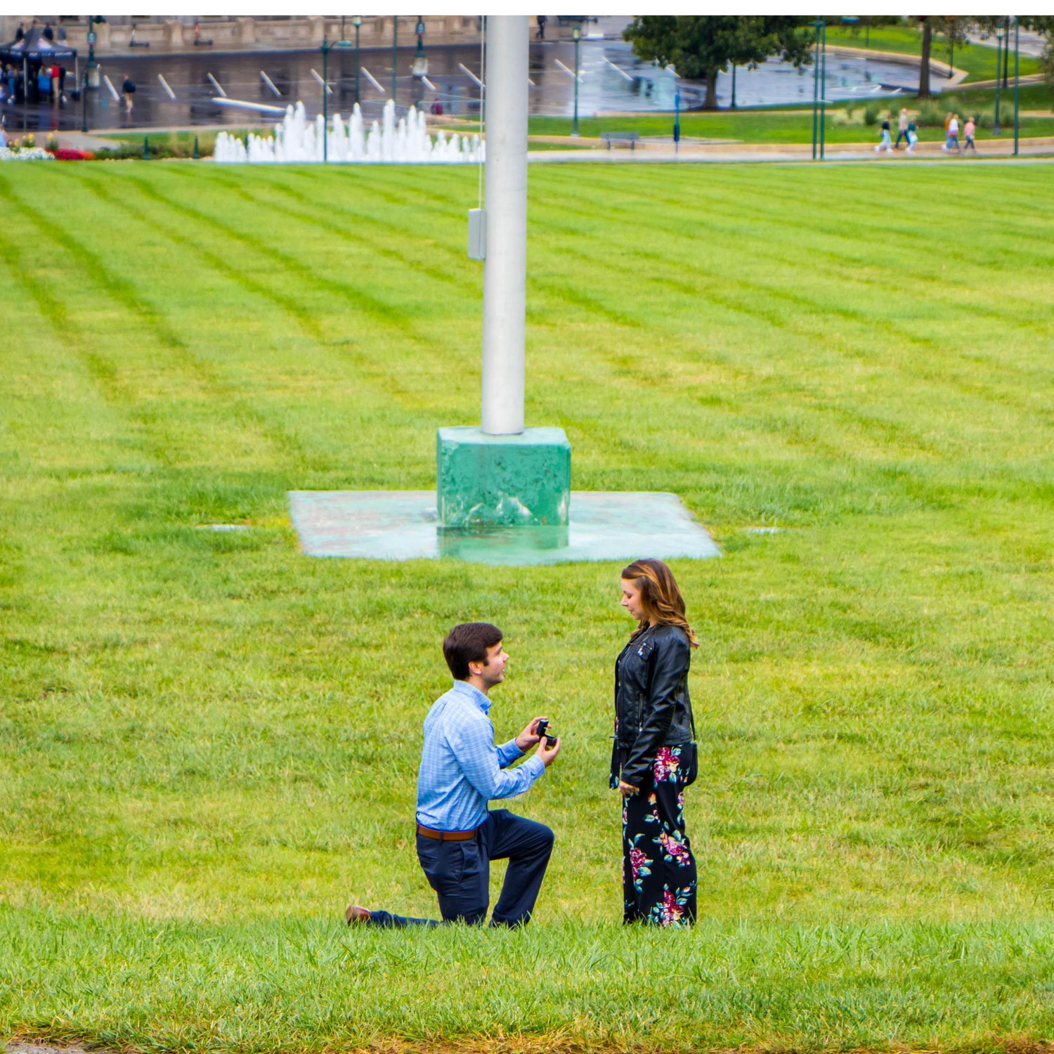 Right before she said "yes"
