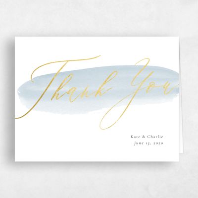 Multi-Colored Wedding Thank You - Violin Foil
