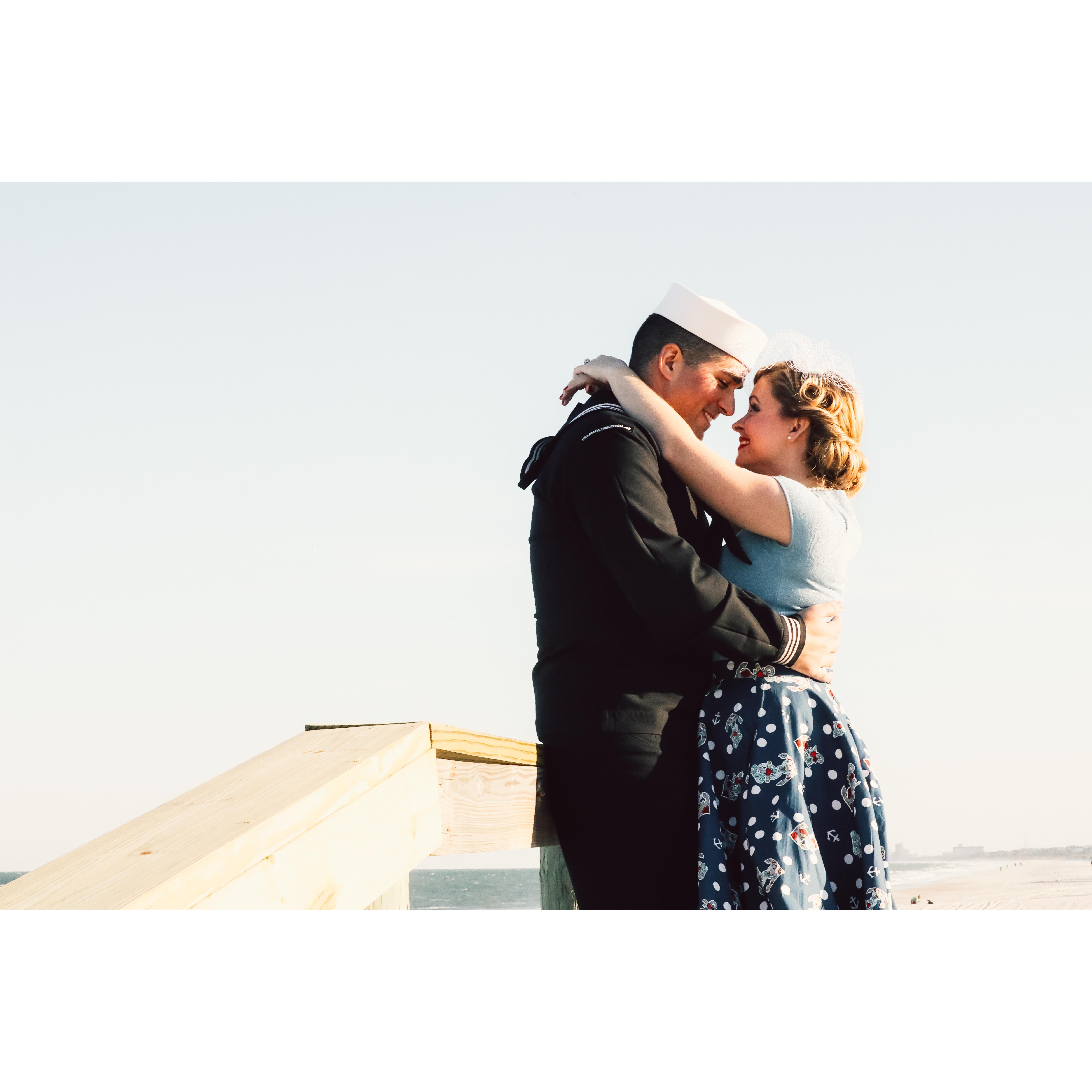One of the "first looks" on our wedding day