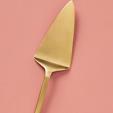 Gold Cake Knife