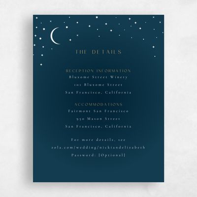 Blue Whimsical Wedding Enclosure - Cosima