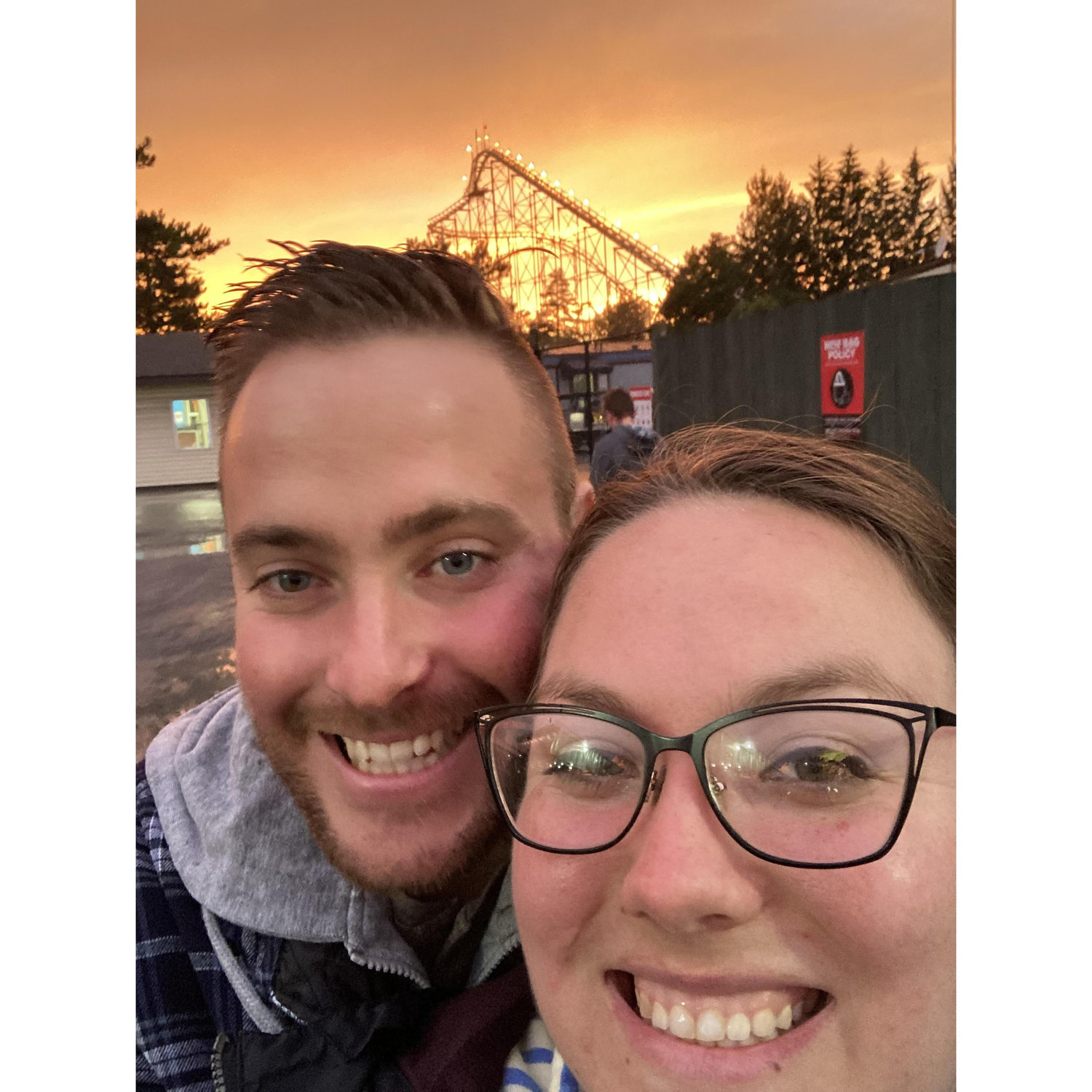A beautiful sunset before the Jonas Brothers concert