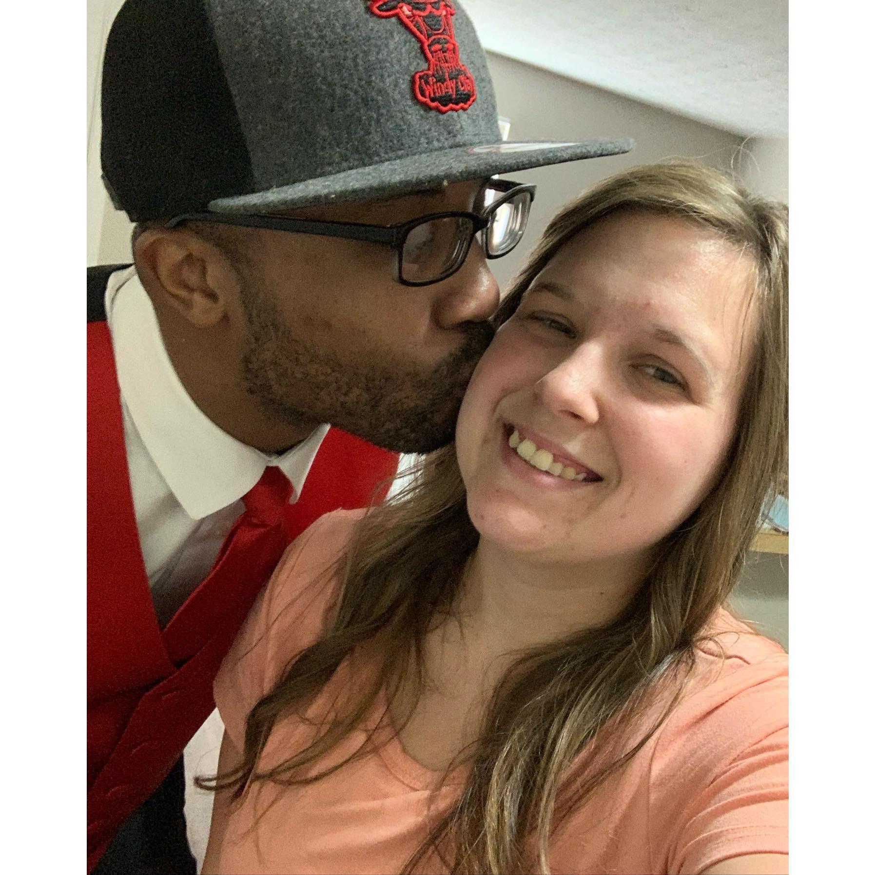 Our first wedding as each others dates