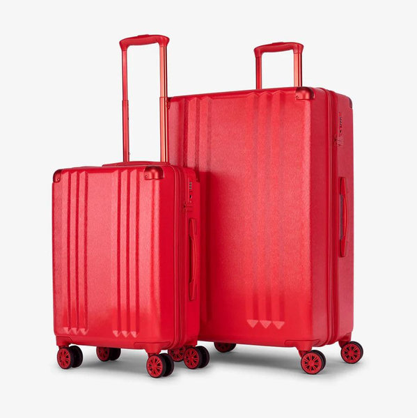 Ambeur 2-Piece Luggage Set - RED