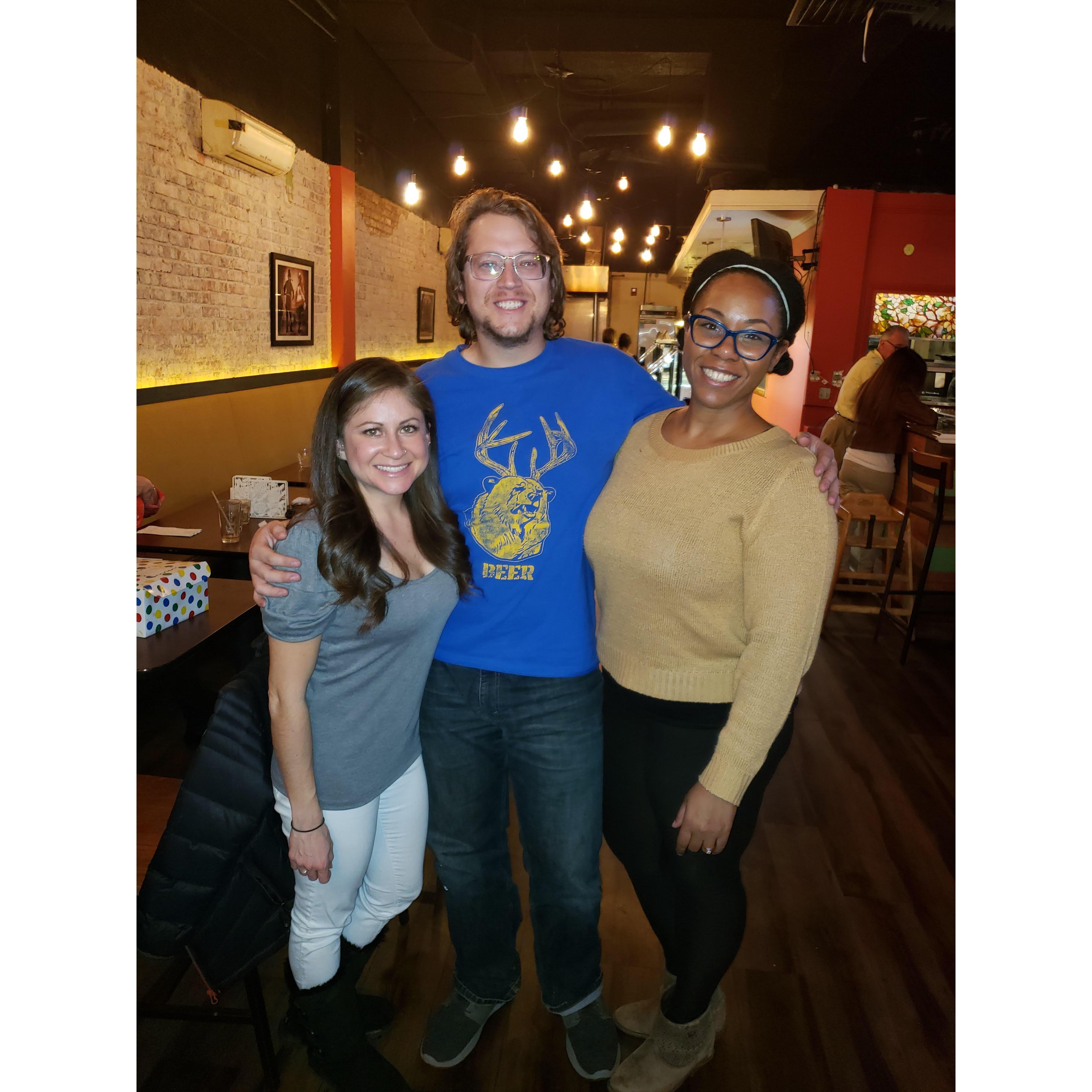 At Stephanie's birthday.