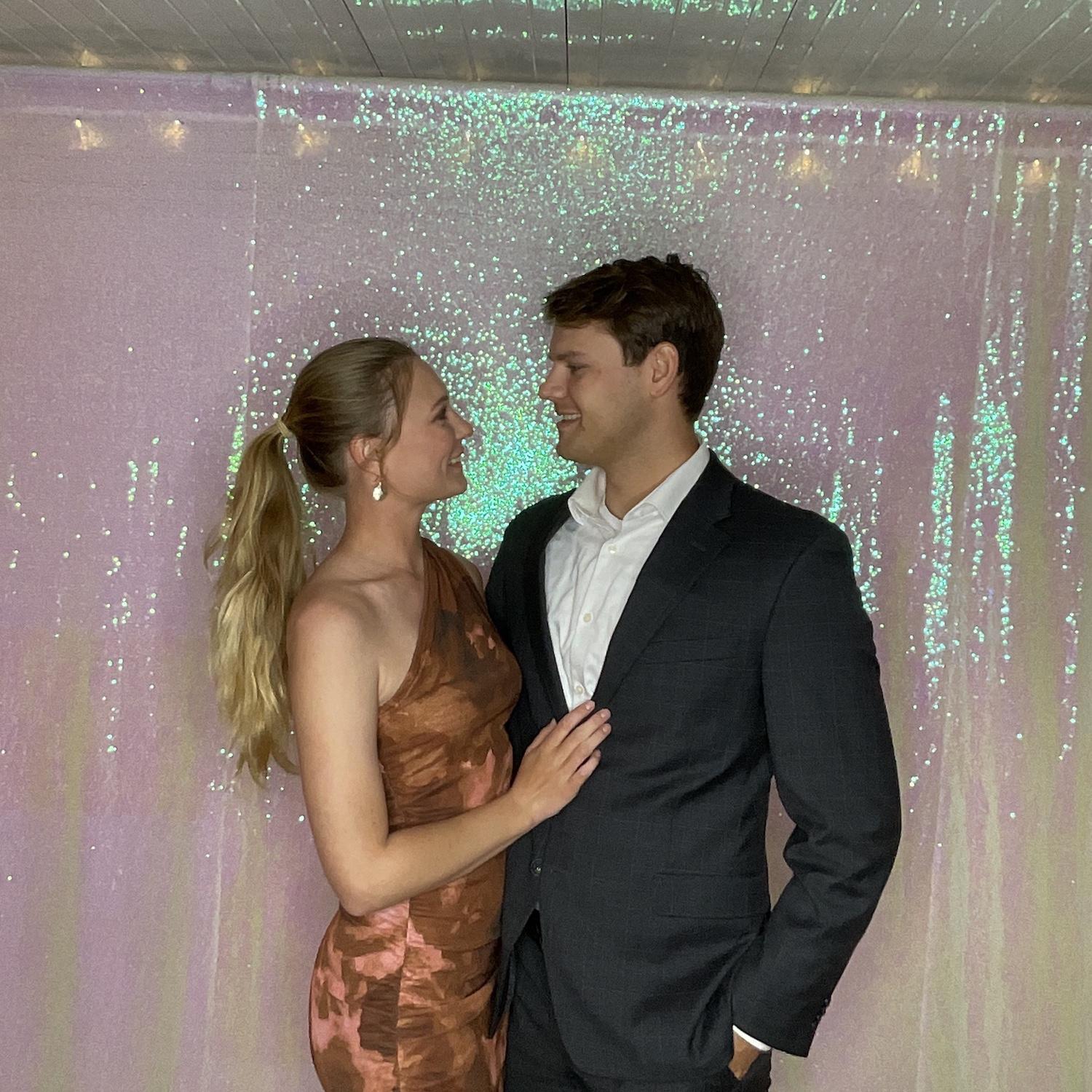 All dressed up for a friend's wedding