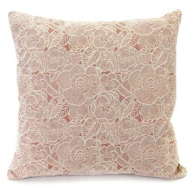 Ashani Oblong Throw Pillow in Rose RECTANGLE