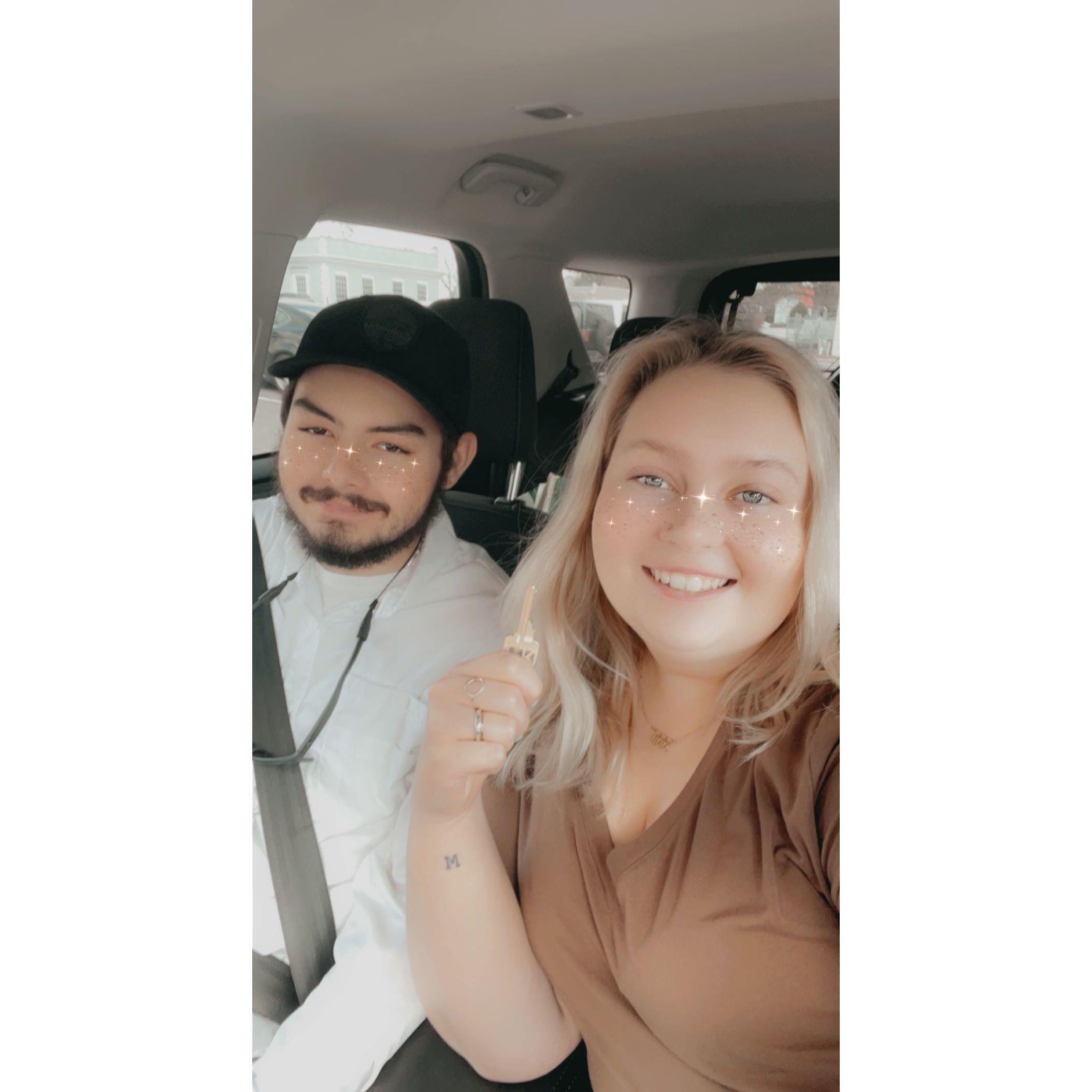 Photo from when Aubrey and Jacob bought their 1st home