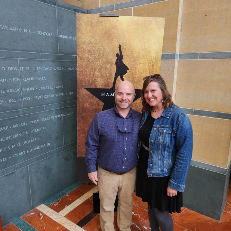Nick took me to see Hamilton-his first Musical! October, 2022.