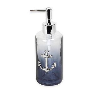 Anchors Ombré  Bubble Glass Lotion Dispenser