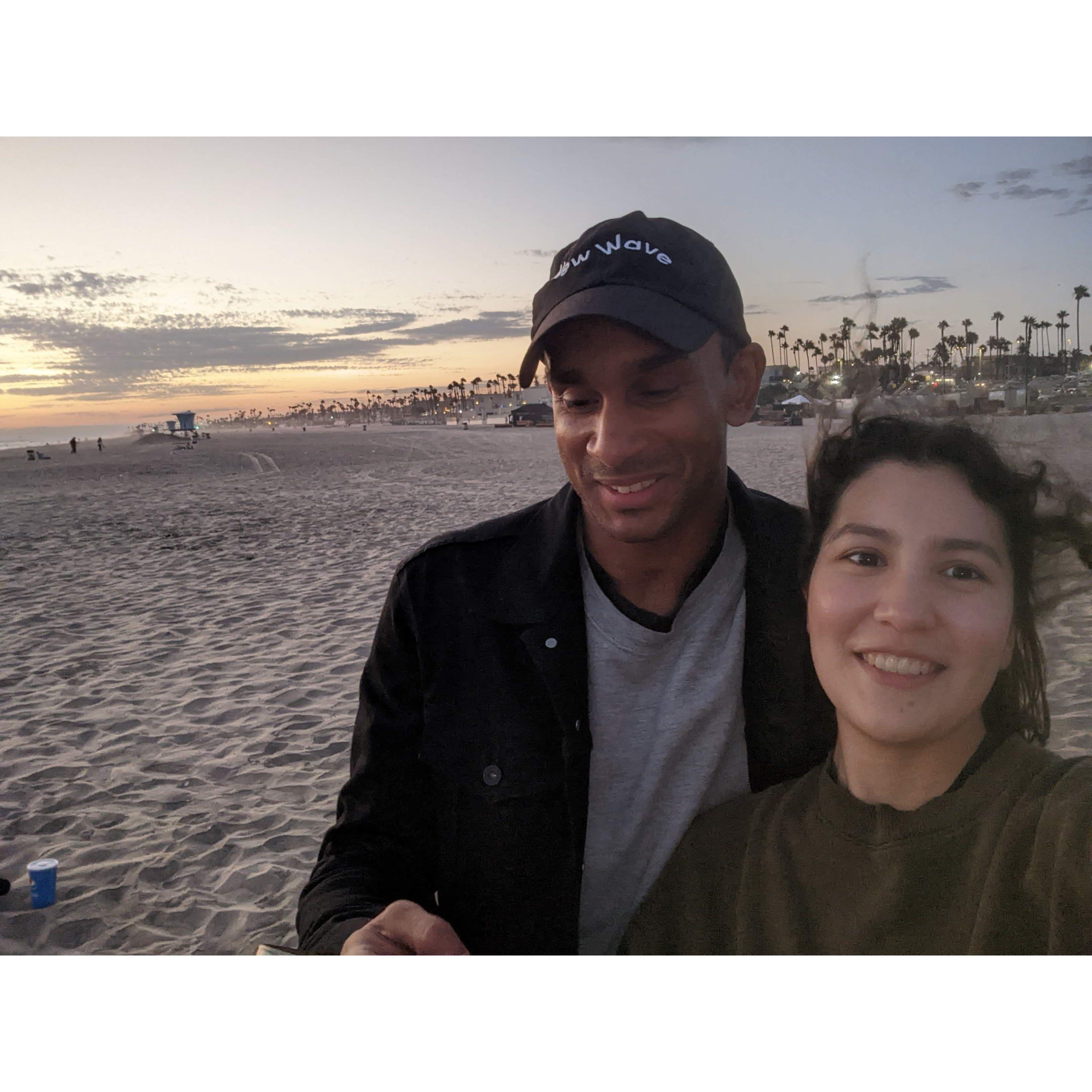 One of the few times we've gone to the beach, as we prefer mountains.