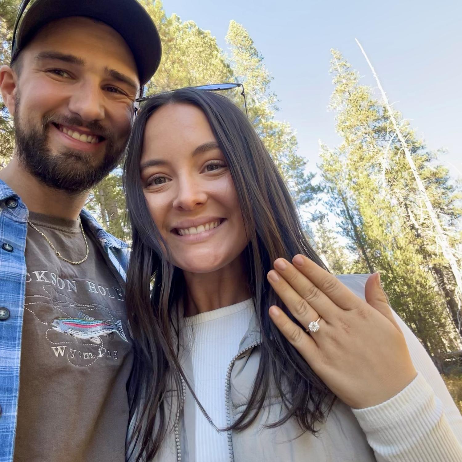 Our first photo as fiancés