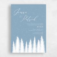 Blue Wedding Invitation - Glacier Classic