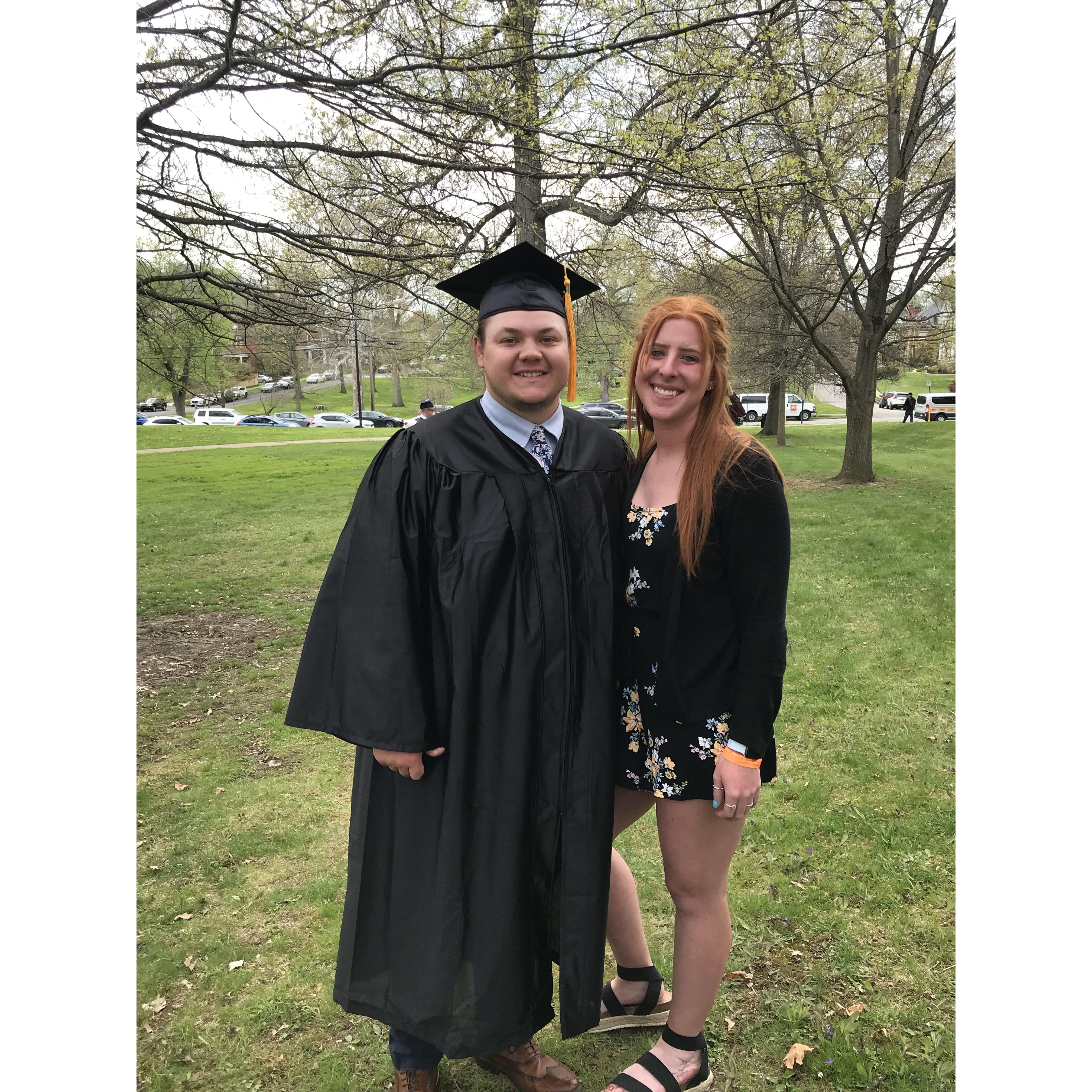 Celebrating Zack's undergraduate graduation!