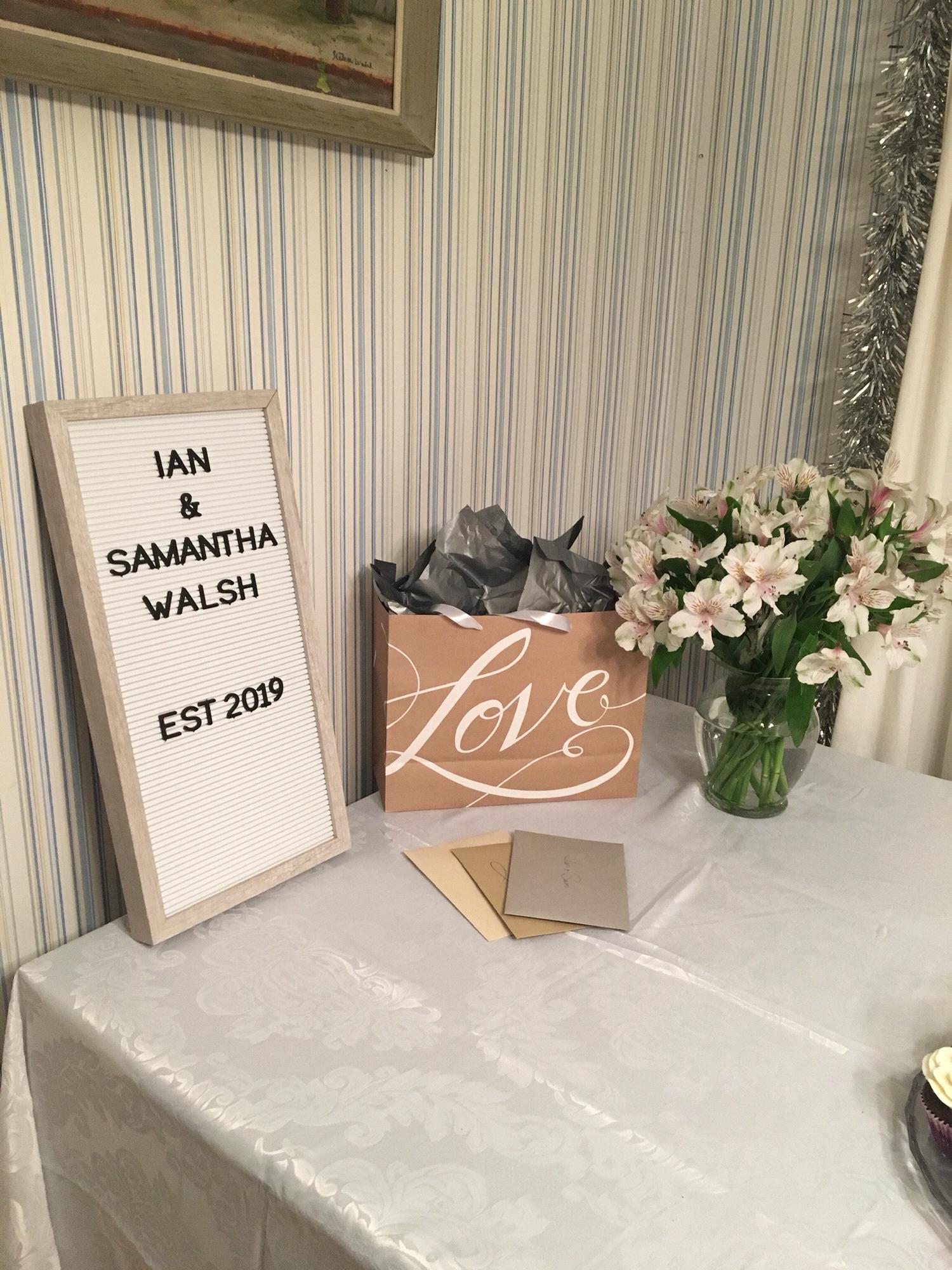 Setting up for the Engagement Party!
