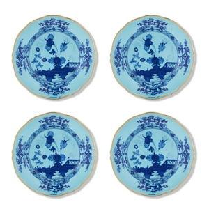 Oriente Italiano Dessert Plates in Iris, Set of 4