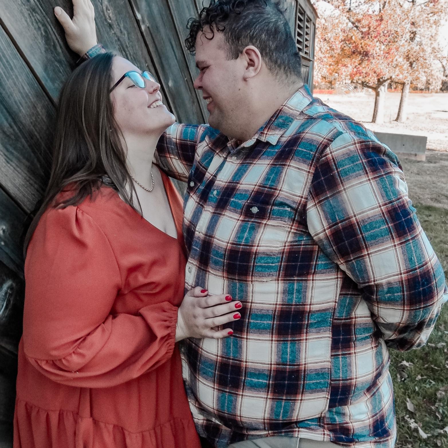 One of my favorite pics of us, ever, & our first professional photo shoot. The happiness radiating from both of us still makes me smile so big 🫶🏼