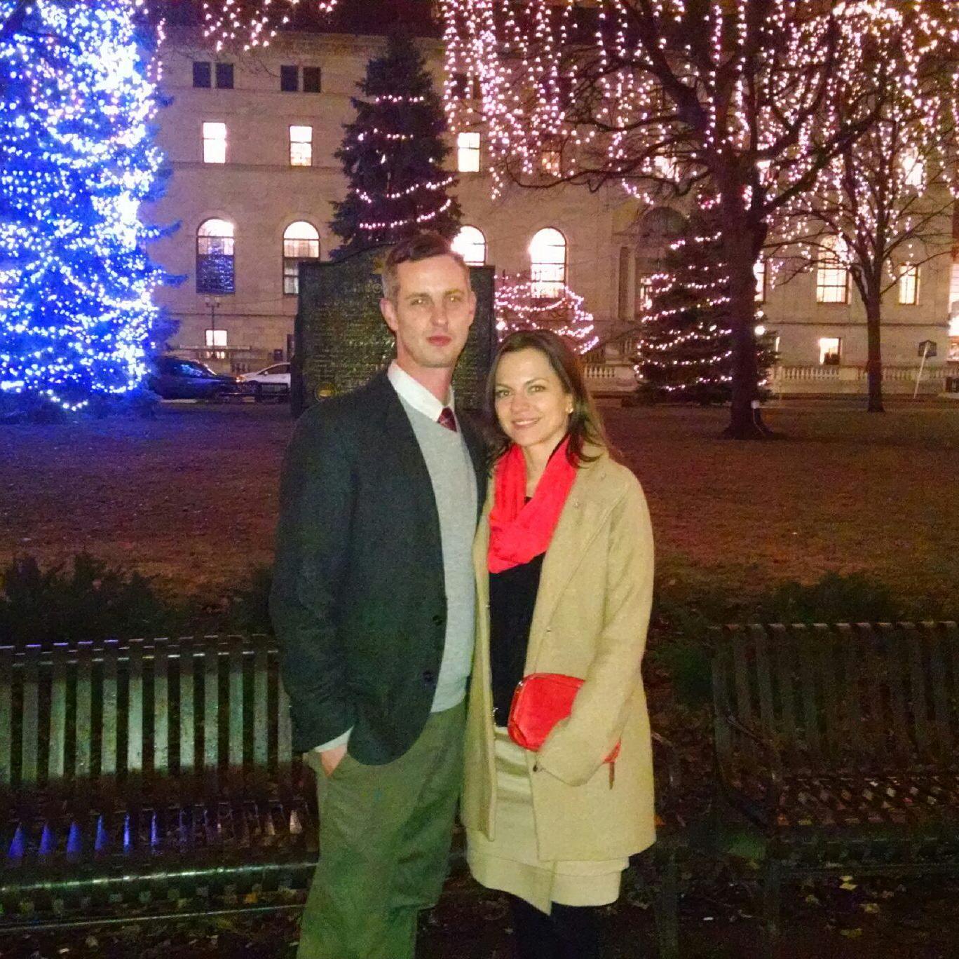 The first photo of us together from after one of our earlier dates (courtesy of Mark Powers)