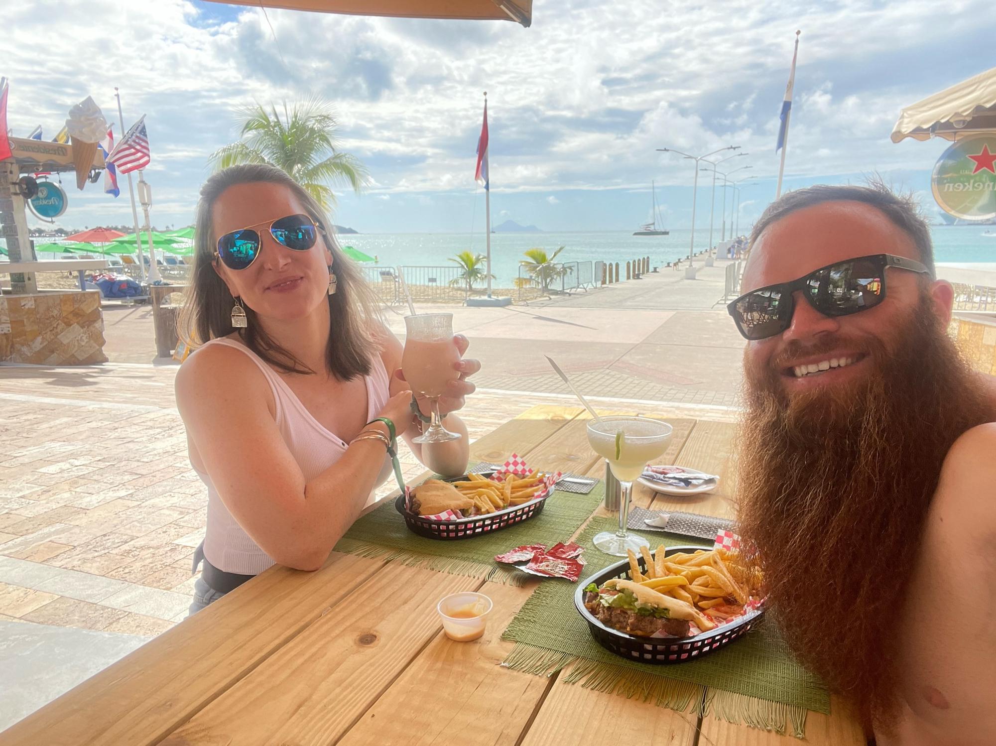 Johnny cakes and conch fritters in St. Maarten