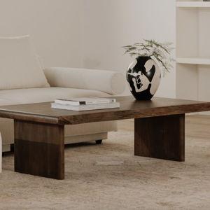 West Elm Margaret Live Edge Coffee Table (55")