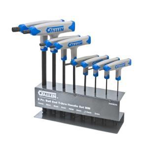 T-Thru Handle Metric Ball-Plus Hex Key Set (8-Piece)