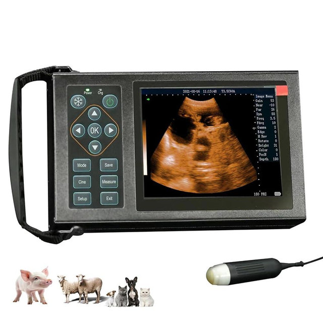 SUNBESTA M10 Portable Ultrasound Machine for Pregnancy Check, at Home Ultrasound Machine with 3.5 MHz Probe for Sheep, Goats, Pigs and Sows Pregnancy Check