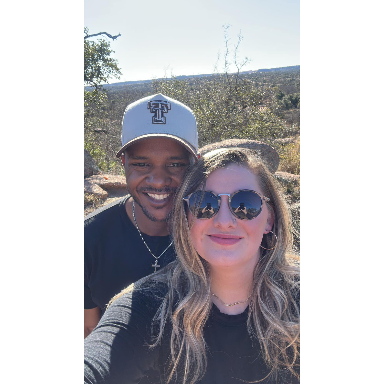 Hiked up Enchanted Rock in jeans.. Lol