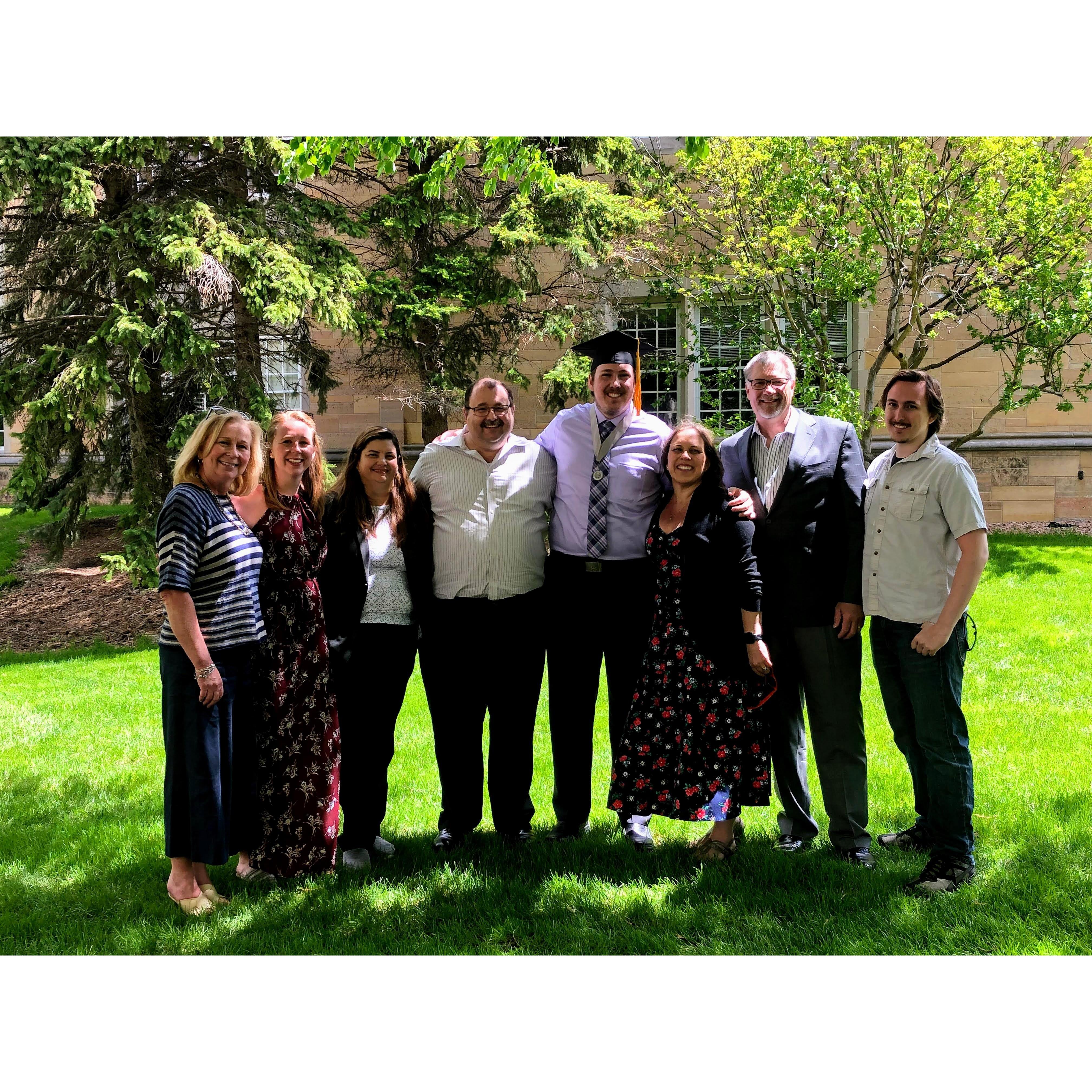 May 2019 -- Tommy's graduation from St. Thomas University with a major in Physics