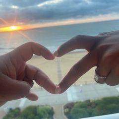 The morning after the proposal in Virginia Beach