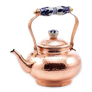 Old Dutch International 2 qt. Tea Kettle in Copper with Ceramic Handle/Knob