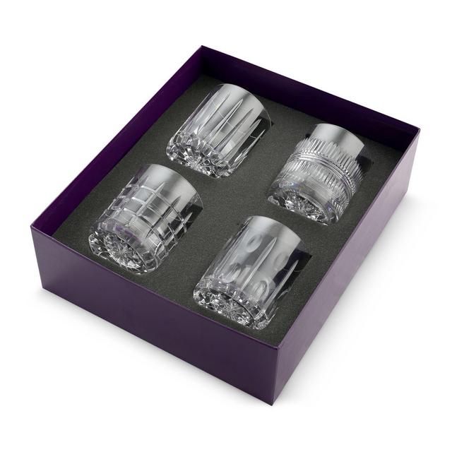 William Yeoward Crystal Skye Double Old Fashioned, Set of 4
