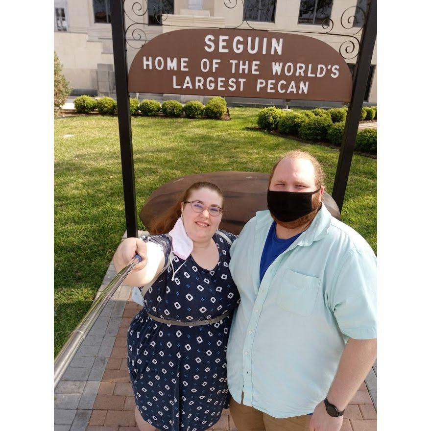 A pic from our first road trip together!