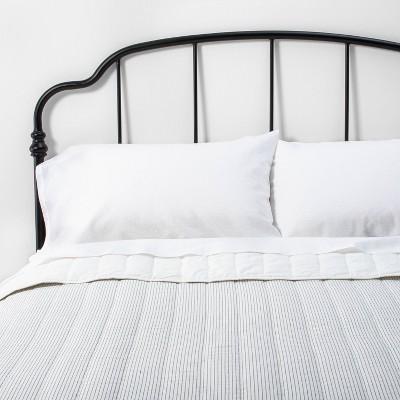 Microstripe Quilt Sour Cream / Railroad Gray - Hearth & Hand™ with Magnolia