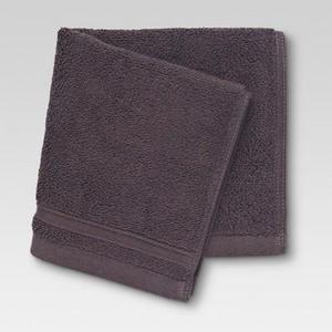 Performance Solid Texture Washcloth Dark Brown - Threshold™