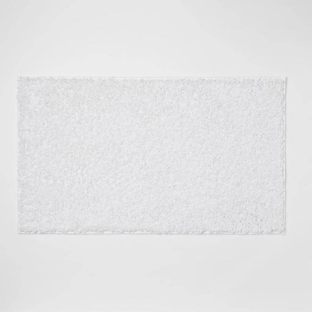 20"x34" Antimicrobial Bath Rug White - Total Fresh
