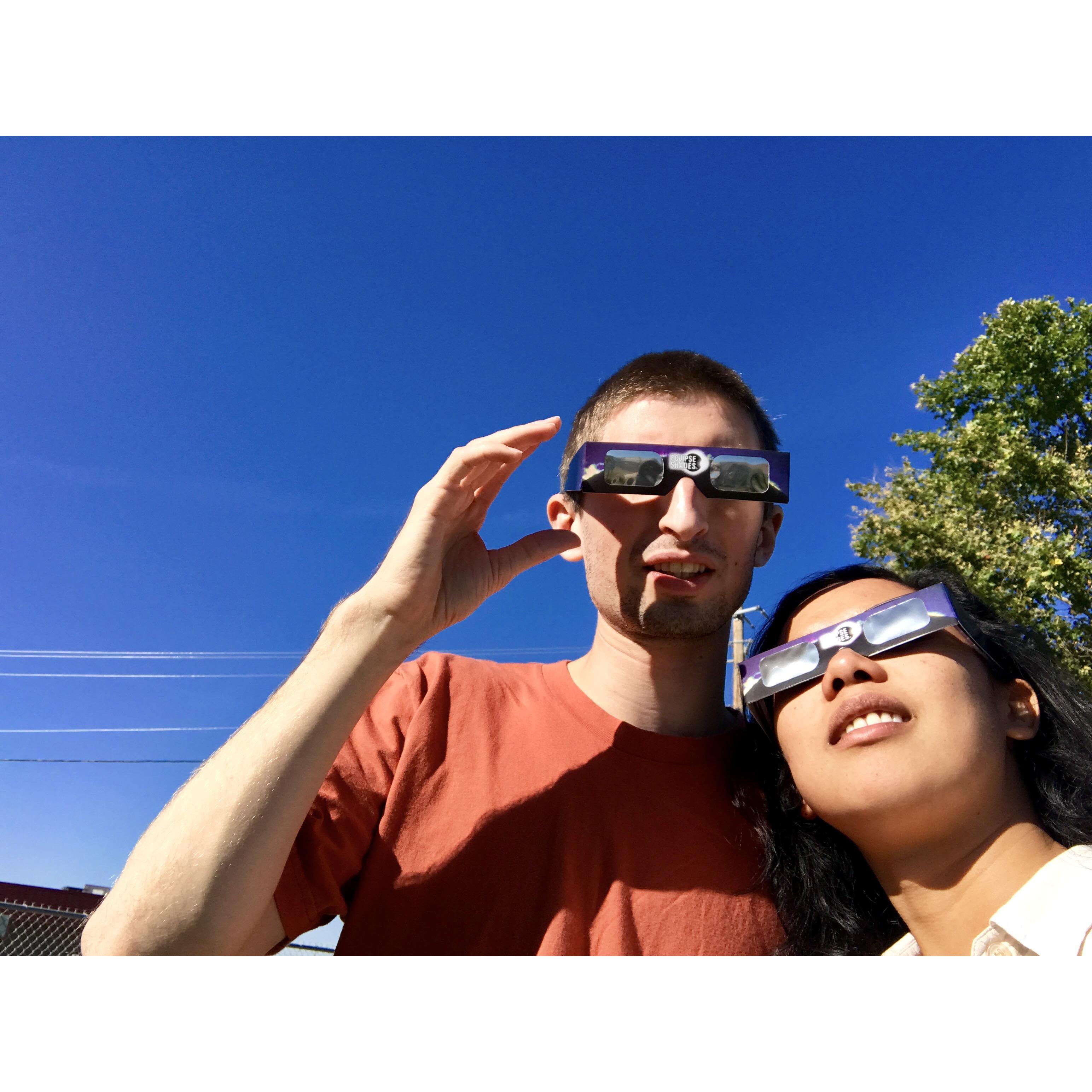 Watching an eclipse in Weiser, Idaho in August 2017