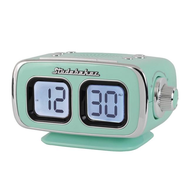 Studebaker Retro Digital Bluetooth AM/FM Clock Radio (SB3500TE)- Teal