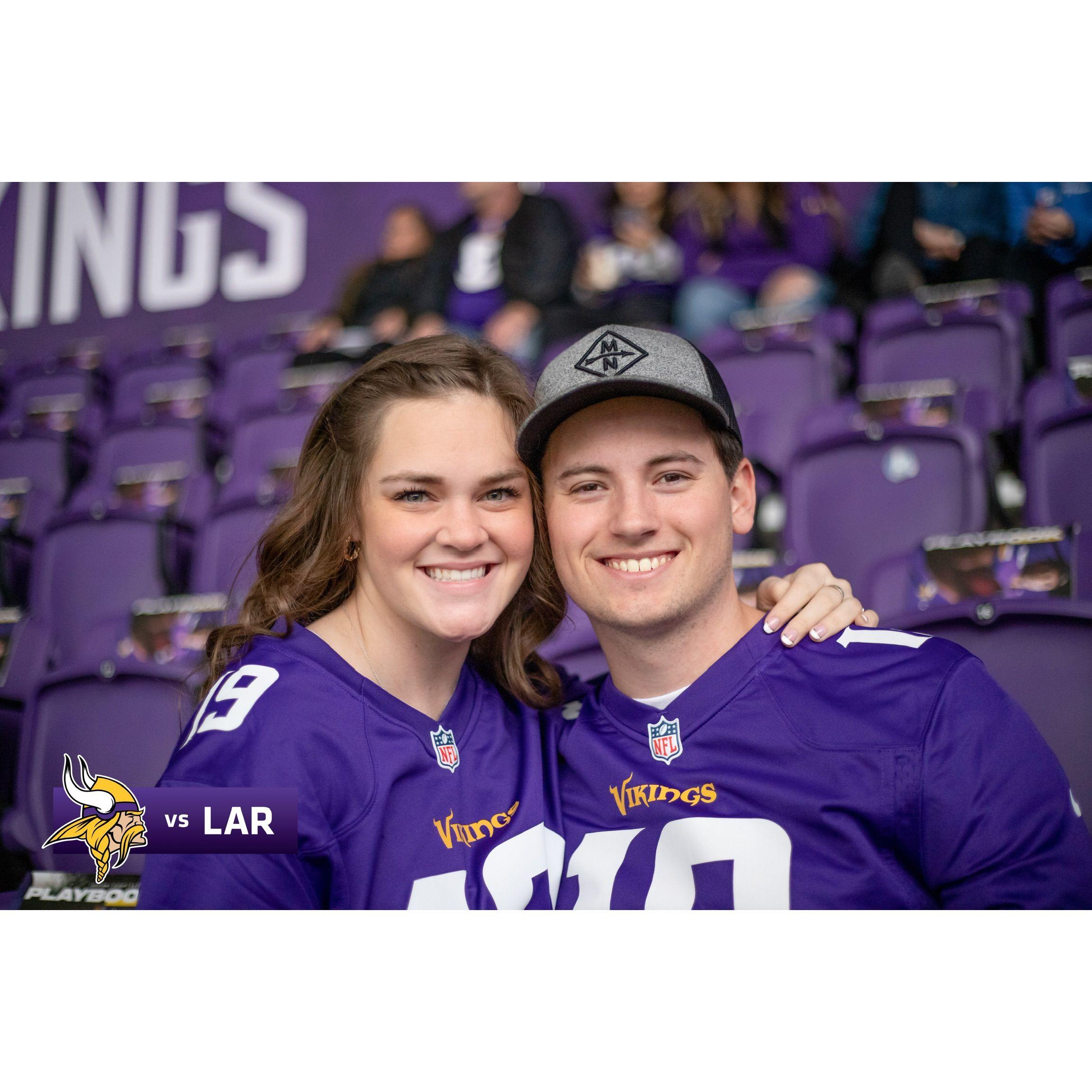 First Vikings game together!