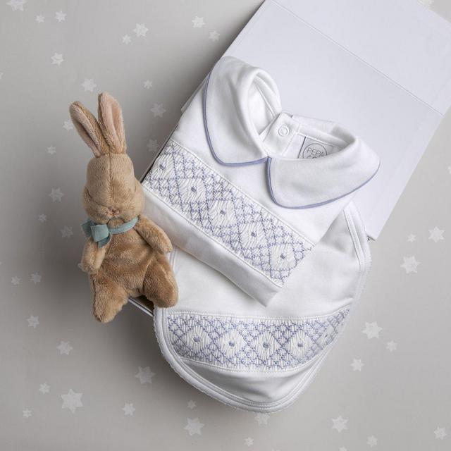 Charming Handsmocked Gift Set Blue