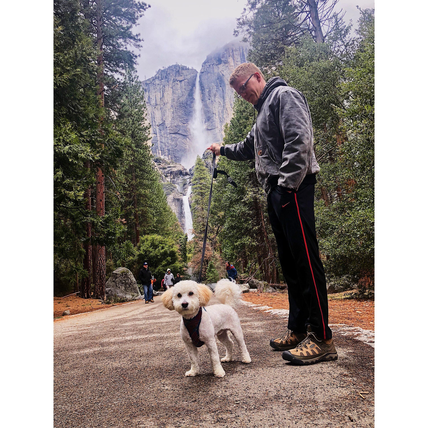 When we went to Yosemite with our fur baby Sam!