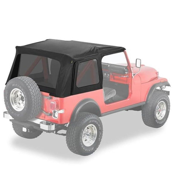 Bestop 5459915 Black Denim Supertop Classic for 1976-1995 CJ7/Wrangler