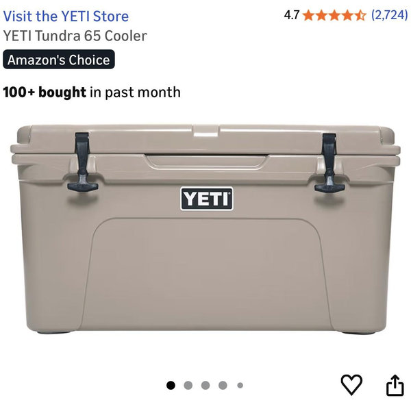 YETI Tundra 65 Cooler