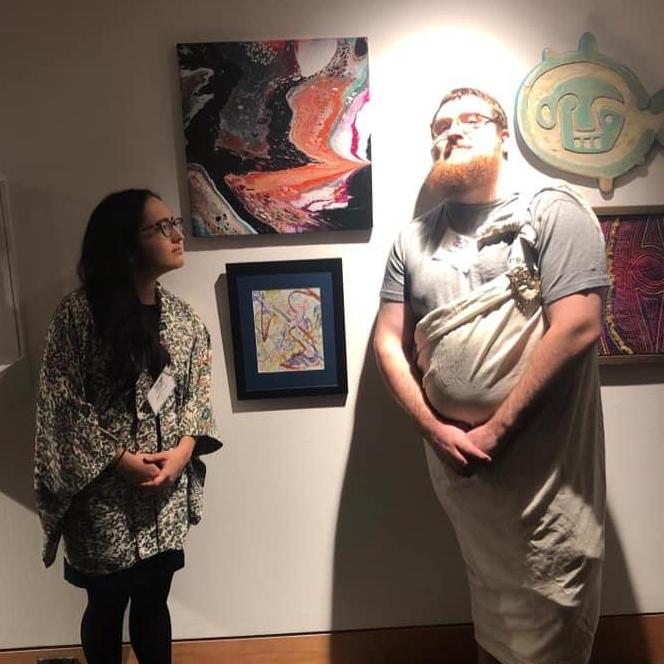 In 2018 we both had pieces of art displayed in Syracuse's Everson Museum, as part of the On My Own Time program.