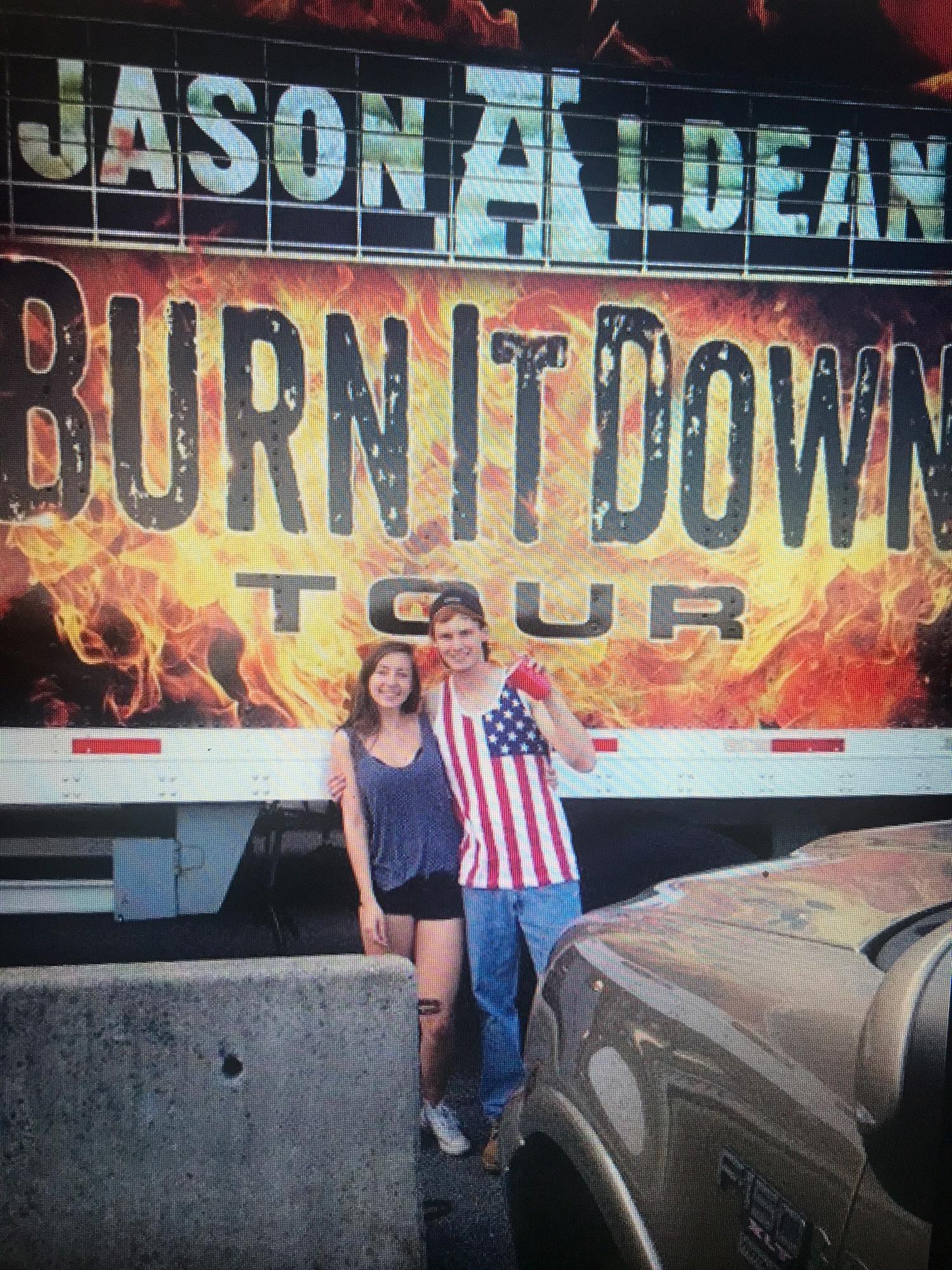 Our first date! Jason Aldean of course...