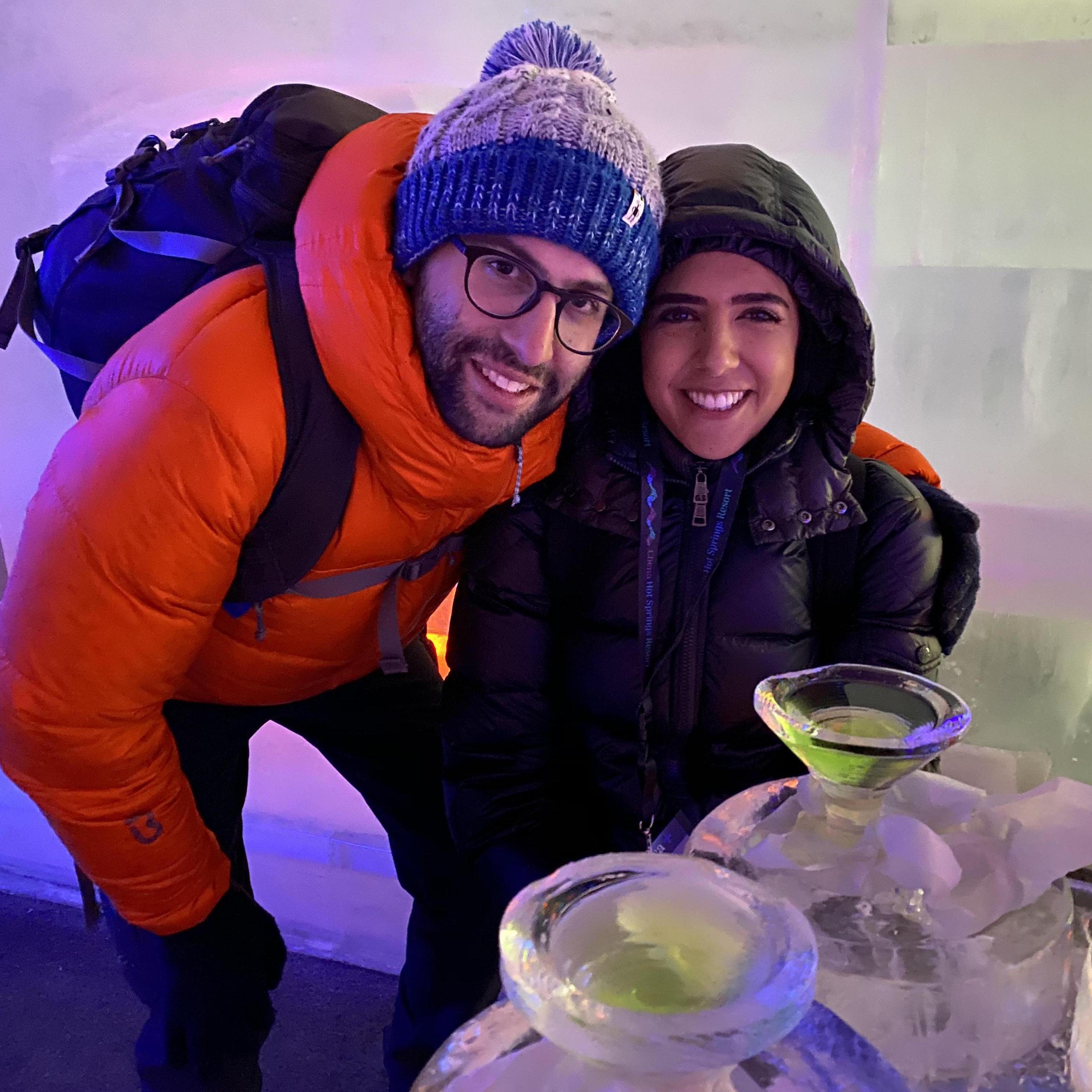 At an Ice Bar in Alaska!