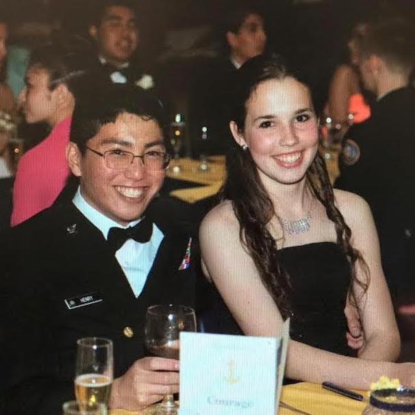 Our second military ball together - Early on in high school!