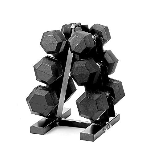 PAPABABE Dumbbell Set, Weights Dumbbells Set With Rack Free Weights Dumbbells Set Home Weight Set